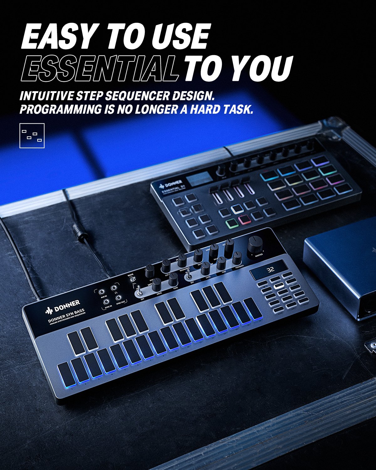 Donner Essential B1 合成器 操作介面