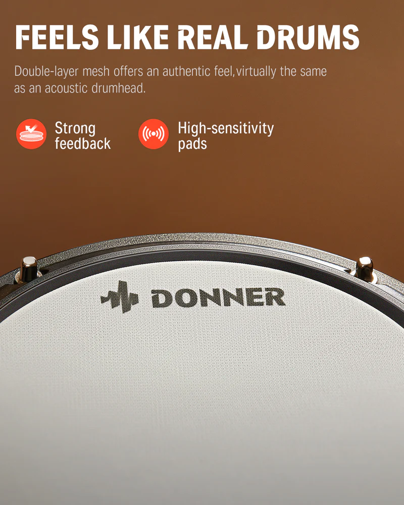 Donner DED-80P 雙層網狀鼓面