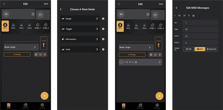 Ampero Control 搭配 App 使用