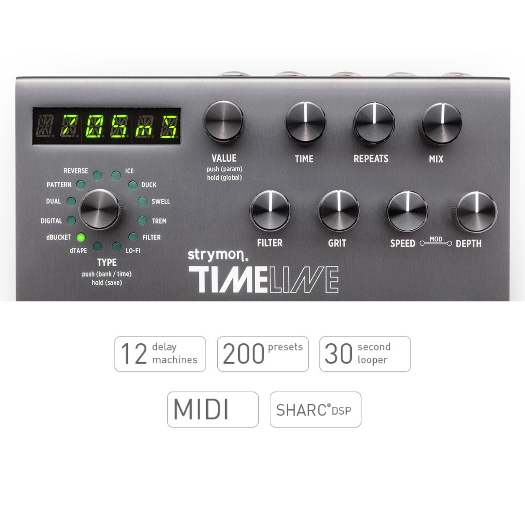 Strymon TimeLine 延遲類型