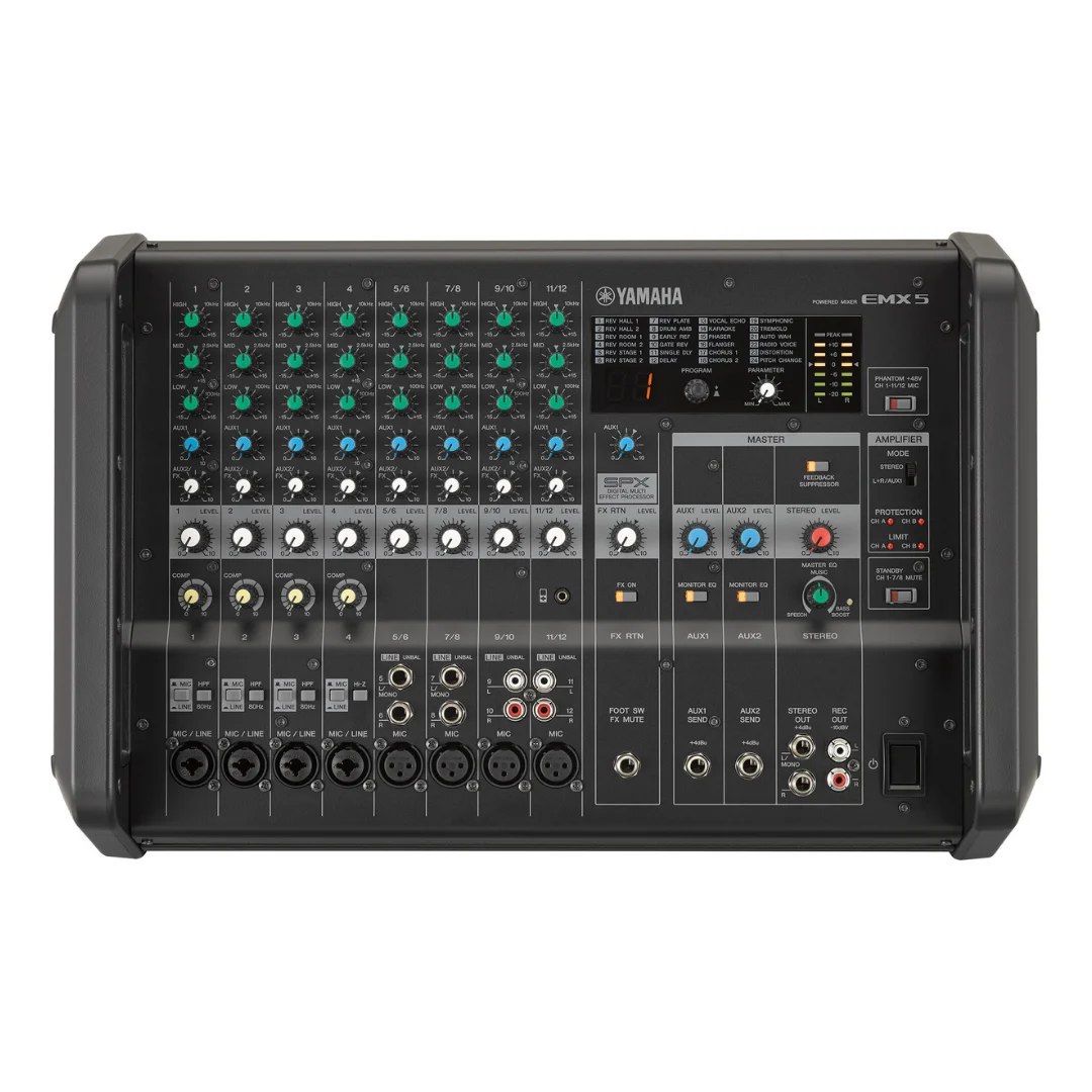 Yamaha | EMX5 功率混音機 | 630W 擴大輸出