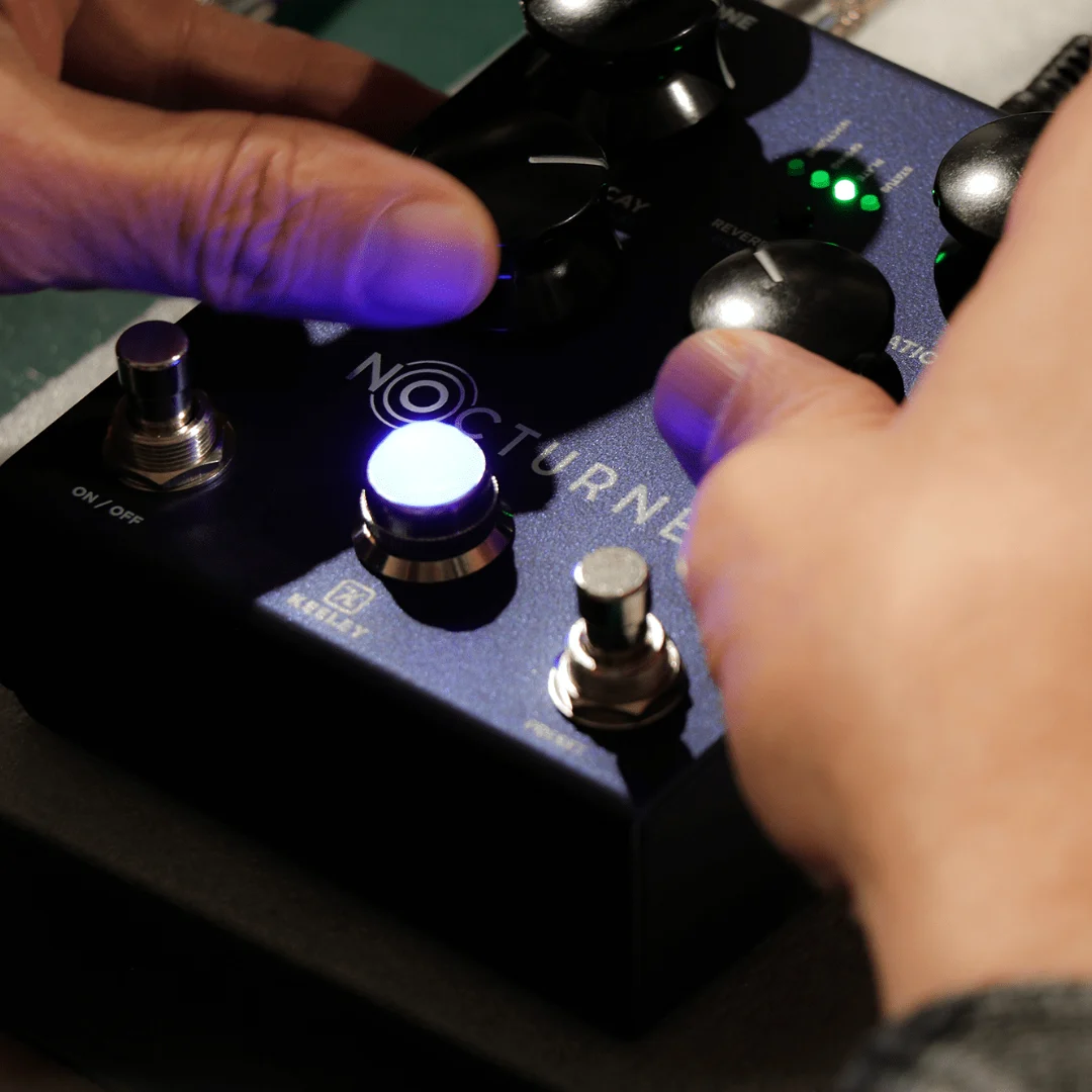 Nocturne Andy Timmons Reverb 預設儲存與 LED 顯示