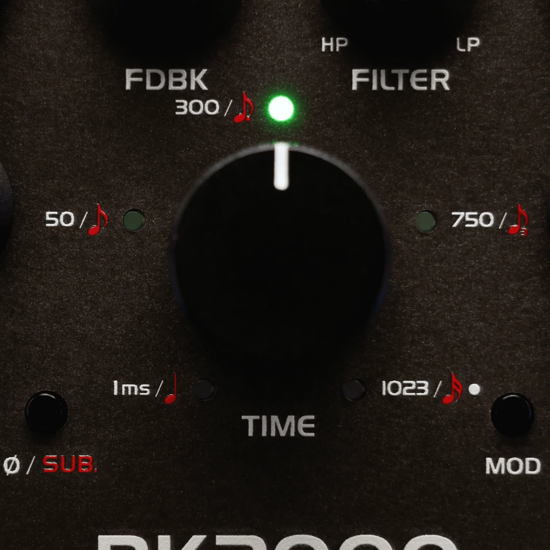 RK2000 Funk Siren Delay 支援 Ping-pong 與 Pitch Shift Delay