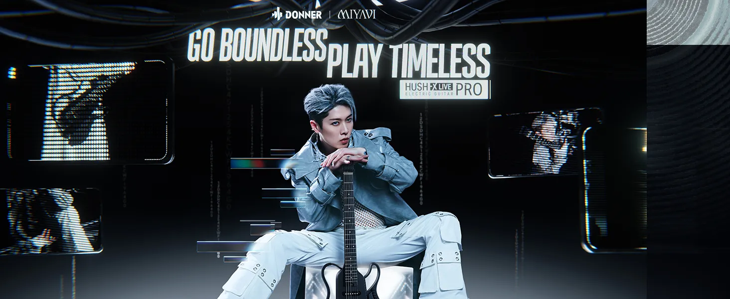 DONNER MIYAVI HUSH-X LIVE PRO 共同設計旗艦電吉他