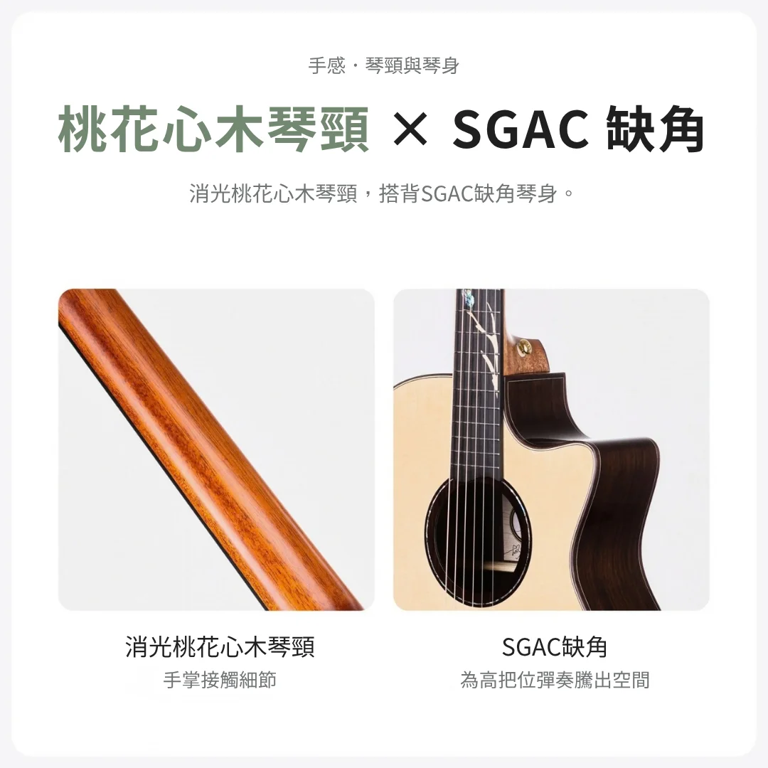 NAGA 翠葉 SGAC 缺角琴身